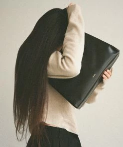 Frame-denim Women Ilona Two Textured Shoulder Bag -- Noir