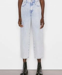 Frame-denim Ultra High Rise Barrel -- Whisper