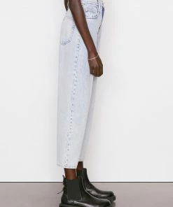 Frame-denim Ultra High Rise Barrel -- Whisper