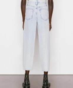 Frame-denim Ultra High Rise Barrel -- Whisper