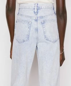 Frame-denim Ultra High Rise Barrel -- Whisper