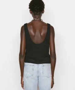 Wholesale 𧨠Frame-denim Crochet Tank -- Noir π© Women π 13 Frame-denim Crochet Tank -- Noir Women