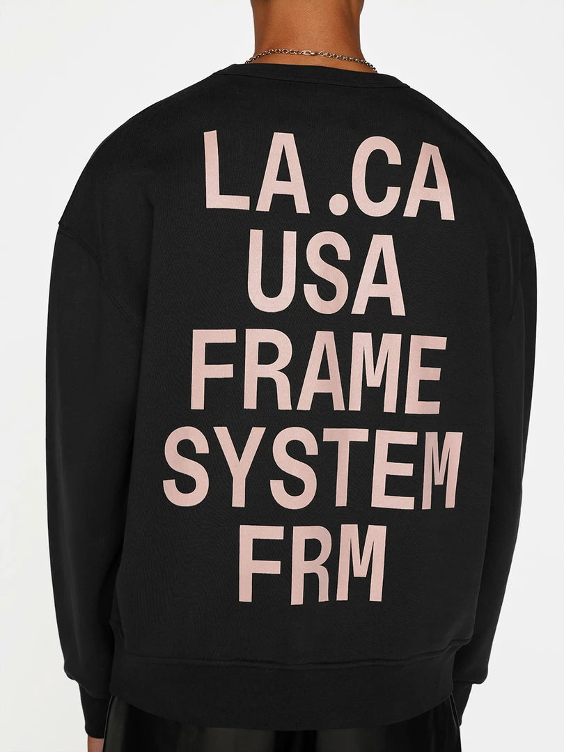 Best Pirce ⭐ Frame-denim Frame Graphic Sweatshirt -- Noir Men ⌛ 5 Frame-denim Frame Graphic Sweatshirt -- Noir Men