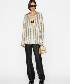 Cheap π₯ Frame-denim π© Women The Oversized π Shirt -- Vanilla Multi π₯ 11 Frame-denim Women The Oversized Shirt -- Vanilla Multi