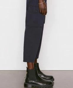 Frame-denim Relaxed Utility Pant -- Washed Navy