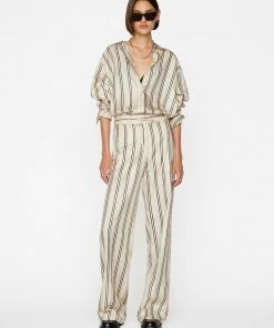 Frame-denim High Rise Safari Pant -- Vanilla Multi