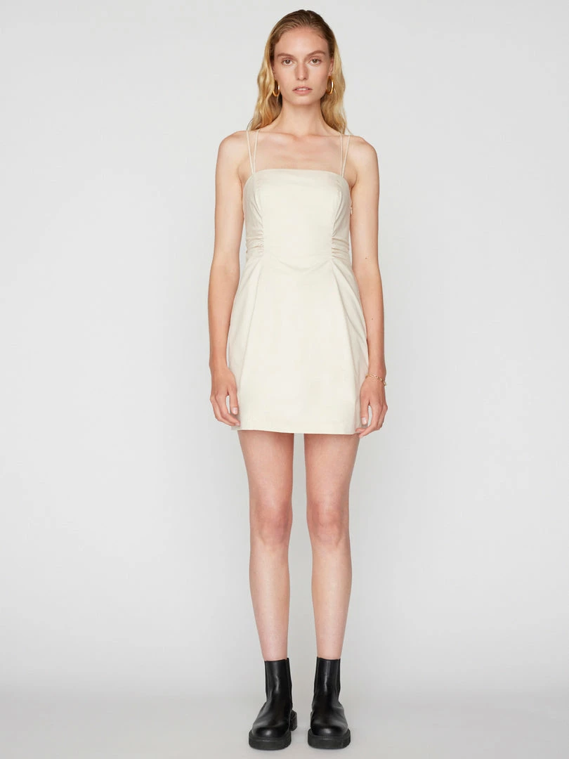 Flash Sale β€οΈ Frame-denim π© Women Tie Back Mini π Dress -- Flax β 1 Frame-denim Women Tie Back Mini Dress -- Flax