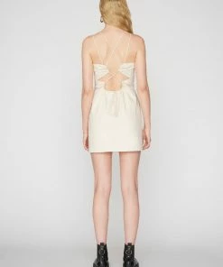 Flash Sale β€οΈ Frame-denim π© Women Tie Back Mini π Dress -- Flax β 13 Frame-denim Women Tie Back Mini Dress -- Flax