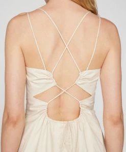 Flash Sale β€οΈ Frame-denim π© Women Tie Back Mini π Dress -- Flax β 10 Frame-denim Women Tie Back Mini Dress -- Flax