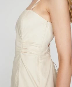 Flash Sale β€οΈ Frame-denim π© Women Tie Back Mini π Dress -- Flax β 11 Frame-denim Women Tie Back Mini Dress -- Flax