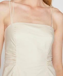 Frame-denim Women Tie Back Mini Dress -- Flax