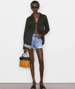 Frame-denim Le Brigette Short -- Baines Rips Women