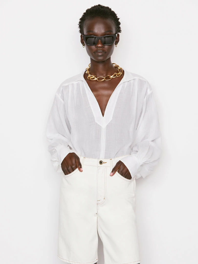 Coupon π Frame-denim Kaftan Popover -- Blanc π© Women π 1 Frame-denim Kaftan Popover -- Blanc Women