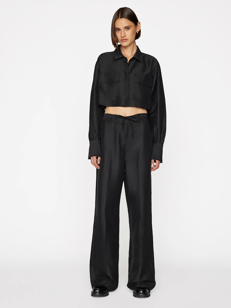 Best deal β Frame-denim Cropped Safari π Shirt -- Noir π 2 Frame-denim Cropped Safari Shirt -- Noir