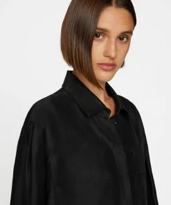 Best deal β Frame-denim Cropped Safari π Shirt -- Noir π 10 Frame-denim Cropped Safari Shirt -- Noir