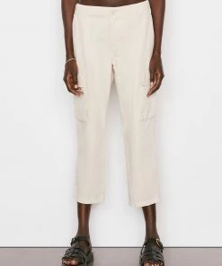 Frame-denim Women Relaxed Utility Pant -- Washed Flax