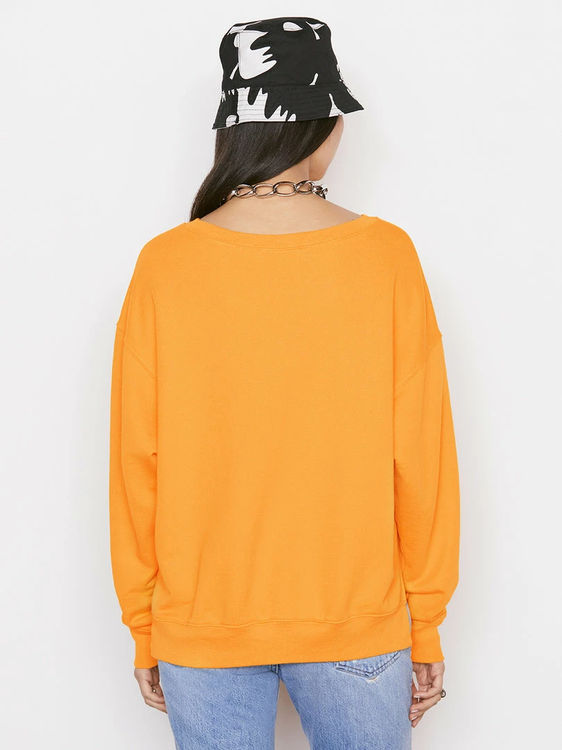 Cheapest π Frame-denim π© Women Side Slit Sweatshirt -- Kumquat π 6 Frame-denim Women Side Slit Sweatshirt -- Kumquat