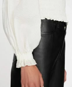 Top 10 βοΈ Frame-denim V-Neck Smocked Top -- Off White π© Women π 13 Frame-denim V-Neck Smocked Top -- Off White Women