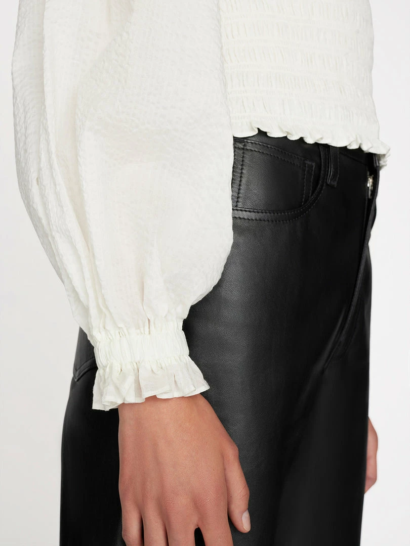 Top 10 βοΈ Frame-denim V-Neck Smocked Top -- Off White π© Women π 6 Frame-denim V-Neck Smocked Top -- Off White Women