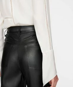 Frame-denim Slim Lace Inset Shirt -- Off White