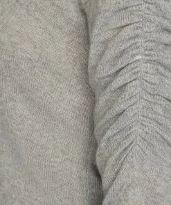 Frame-denim Long Sleeve Scoop Neck Sweater -- Gris Heather