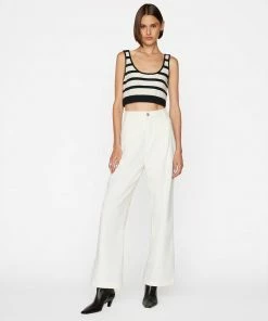 Frame-denim Breton Stripe Bralette -- Off White Multi Women