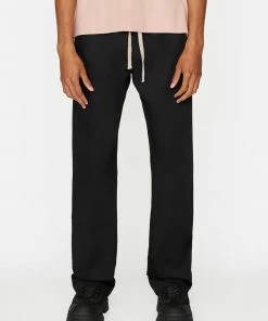 Frame-denim Cotton Wide Trouser -- Noir