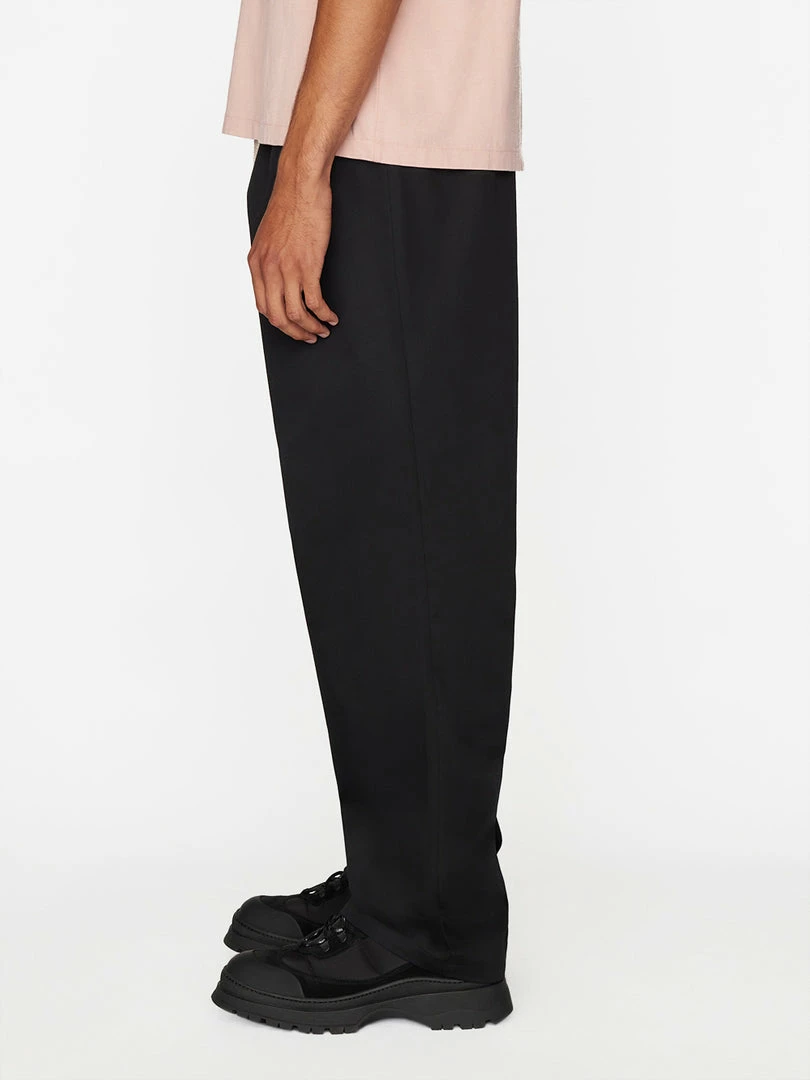 Coupon ❤️ Frame-denim Cotton Wide Trouser -- Noir ⌛ 5 Frame-denim Cotton Wide Trouser -- Noir