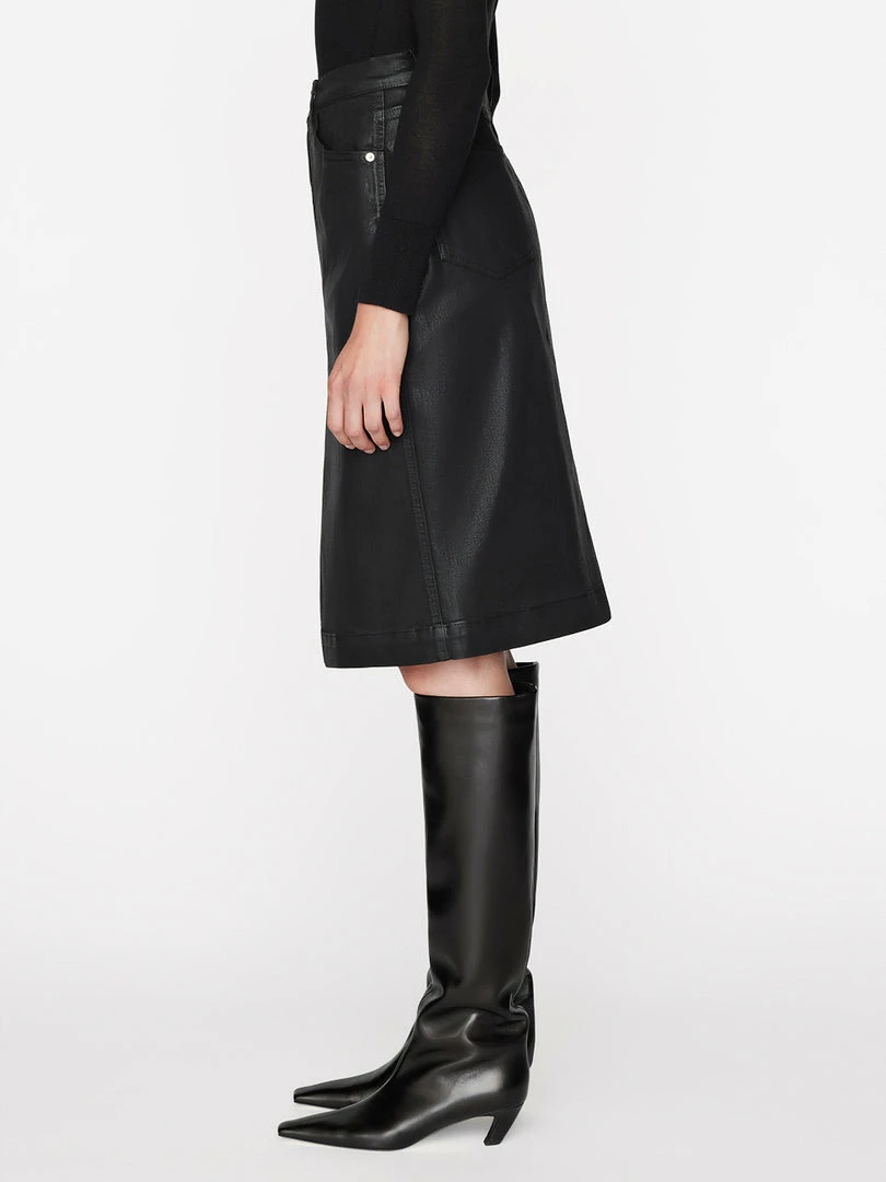 Buy π Frame-denim π© Women Midi Slit π Skirt -- Noir π§₯ Coated π 3 Frame-denim Women Midi Slit Skirt -- Noir Coated