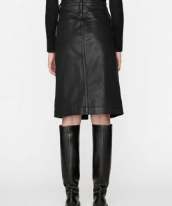 Buy π Frame-denim π© Women Midi Slit π Skirt -- Noir π§₯ Coated π 11 Frame-denim Women Midi Slit Skirt -- Noir Coated