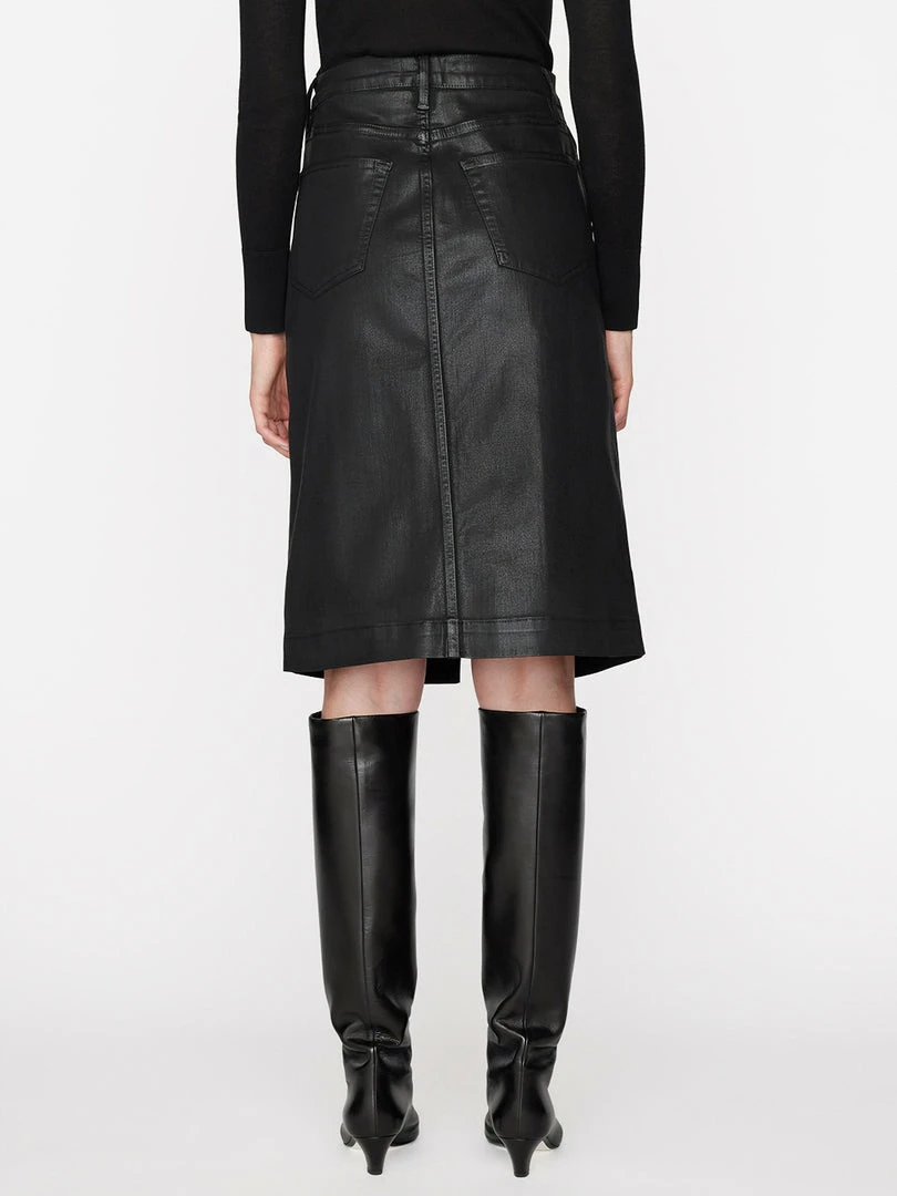 Buy π Frame-denim π© Women Midi Slit π Skirt -- Noir π§₯ Coated π 6 Frame-denim Women Midi Slit Skirt -- Noir Coated