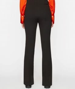 Frame-denim Women Pintuck Jersey Trouser -- Noir Multi