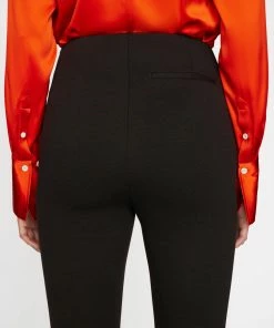 Frame-denim Women Pintuck Jersey Trouser -- Noir Multi