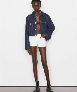 Frame-denim Le Cut Off -- Blanc Women