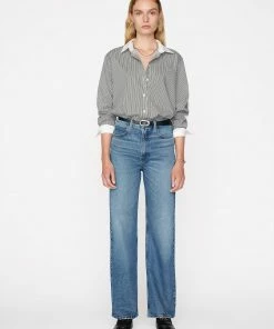 Frame-denim The Oversized Shirt -- Noir Multi Women