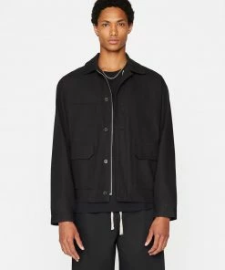 FRAME Sales Shop 40 Frame-denim Twill Club Jacket -- Noir Men