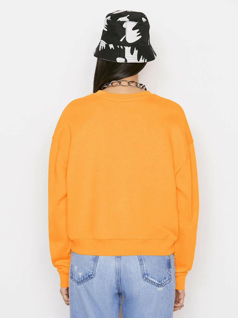 Flash Sale 𧨠Frame-denim π© Women Oversized Crew Sweatshirt -- Kumquat π 8 Frame-denim Women Oversized Crew Sweatshirt -- Kumquat