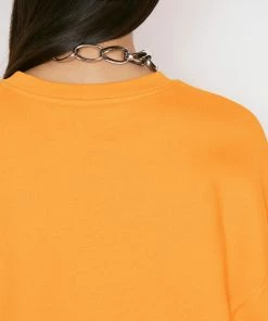 Flash Sale 𧨠Frame-denim π© Women Oversized Crew Sweatshirt -- Kumquat π 14 Frame-denim Women Oversized Crew Sweatshirt -- Kumquat