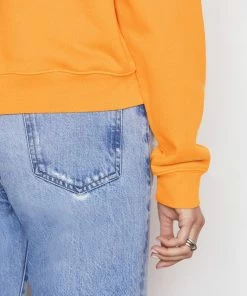 Flash Sale 𧨠Frame-denim π© Women Oversized Crew Sweatshirt -- Kumquat π 12 Frame-denim Women Oversized Crew Sweatshirt -- Kumquat