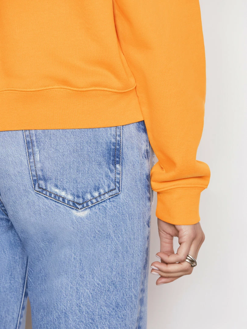 Flash Sale 𧨠Frame-denim π© Women Oversized Crew Sweatshirt -- Kumquat π 5 Frame-denim Women Oversized Crew Sweatshirt -- Kumquat