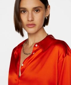 Frame-denim The Standard Shirt -- Mandarin Women