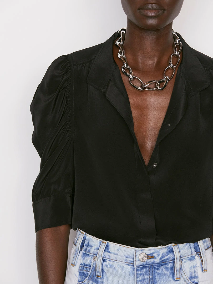 Deals π― Frame-denim Gillian Top -- Noir β 4 Frame-denim Gillian Top -- Noir