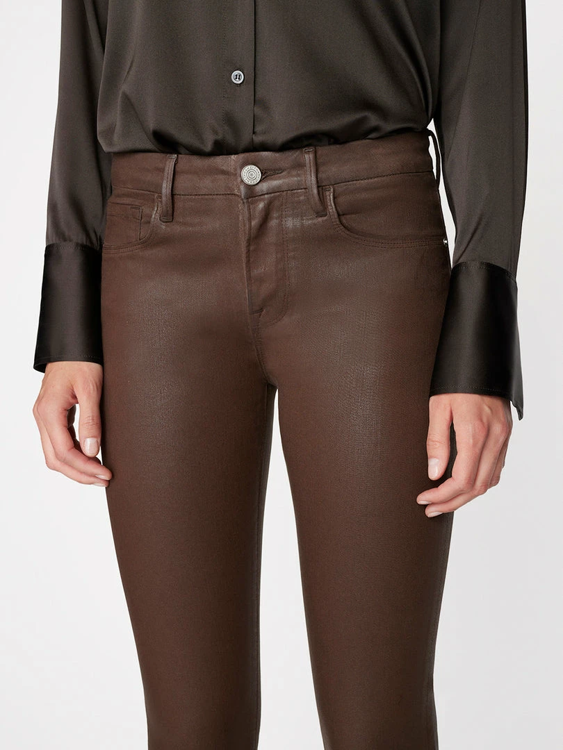 New 𧨠Frame-denim Le Crop Mini Boot -- Dark Chocolate π 3 Frame-denim Le Crop Mini Boot -- Dark Chocolate