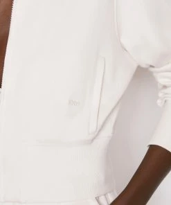 Coupon π Frame-denim π© Women Shrunken Track Jacket -- Bone π€© 11 Frame-denim Women Shrunken Track Jacket -- Bone