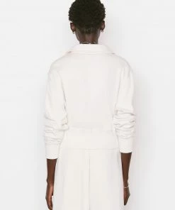 Coupon π Frame-denim π© Women Shrunken Track Jacket -- Bone π€© 12 Frame-denim Women Shrunken Track Jacket -- Bone