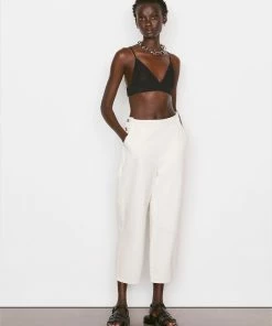 Frame-denim Button Detail Trouser -- Parchment