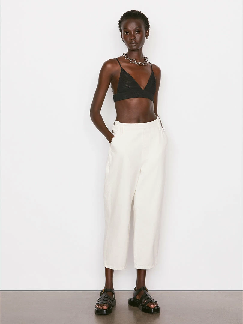 Best deal ⌛ Frame-denim Button Detail Trouser -- Parchment ✔️ 2 Frame-denim Button Detail Trouser -- Parchment