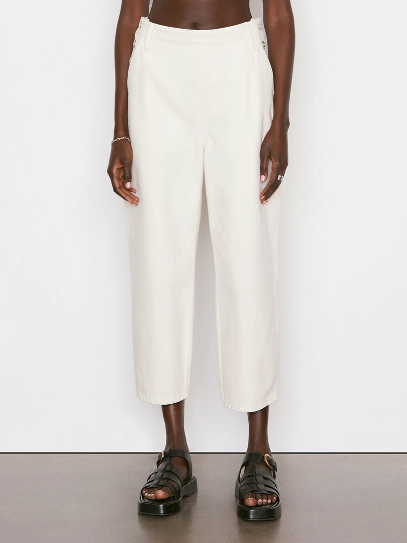 Best deal ⌛ Frame-denim Button Detail Trouser -- Parchment ✔️ 1 Frame-denim Button Detail Trouser -- Parchment