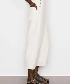 Best deal ⌛ Frame-denim Button Detail Trouser -- Parchment ✔️ 9 Frame-denim Button Detail Trouser -- Parchment