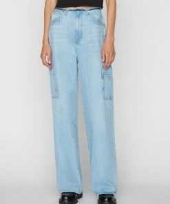 Frame-denim Raw Waist Baggy Pocket Jean -- Genoa Women